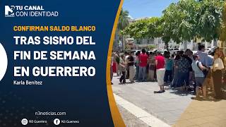 Confirman saldo blanco tras sismo del fin de semana en Guerrero