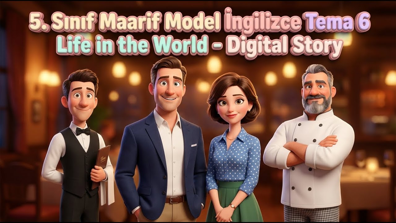 Образец урока английского языка для 5 класса (Maarif Model English), тема 6: Жизнь в мире - цифро...