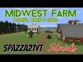 Midwest farm house barn  shed minecraft tutorial