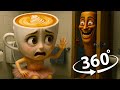 360° - Tung-Tung Sahur Exposed Peeking at Ballerina Cappuccina! | VR 8K UHD
