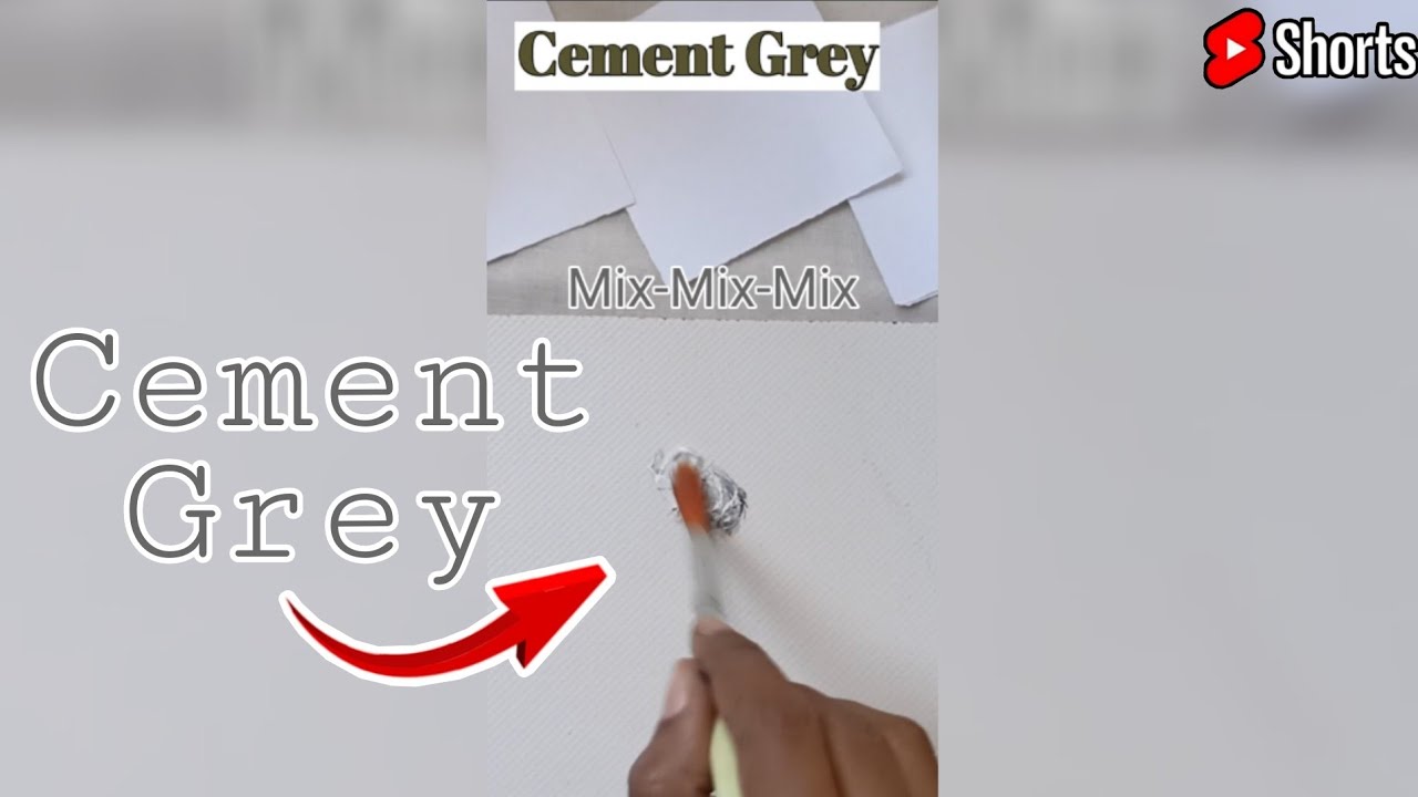 How to Make Cement Grey Color | 