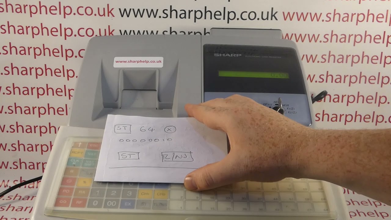 How To Reset Grand Total GT With Every Z1 Report Sharp XE-A213