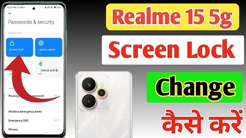 Realme 15 5g screen lock kaise change kare/ Realme 15 5g pattern lock change kaise kare