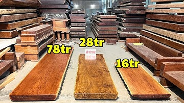 🟢CỰC SỐC 16 triệu Sở Hữu Mặt Bàn Nguyên Khối Gỗ Cẩm Lai | BGNK2006 - Gỗ Việt Bắc