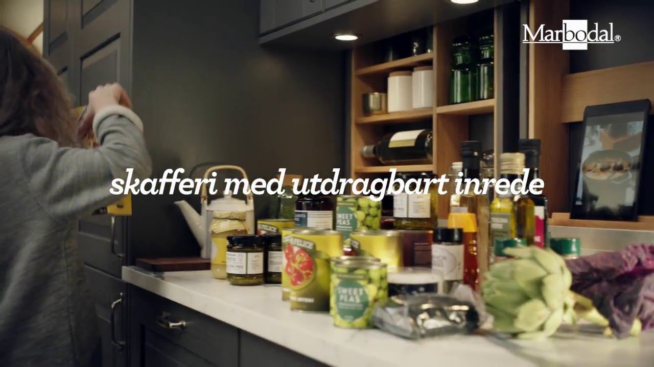 Marbodal - skafferi med utdragbart inrede