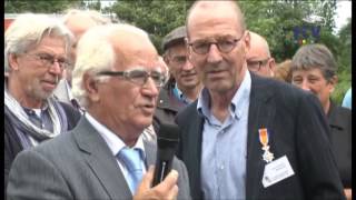 Opening Veldschuur   eerste steen onthulling