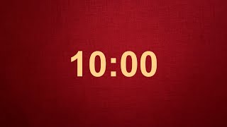 10 Minute Timer with Gentle Alarm