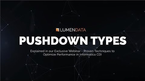 Informatica Pushdown Optimization Explained | Full vs Partial (Source & Target)