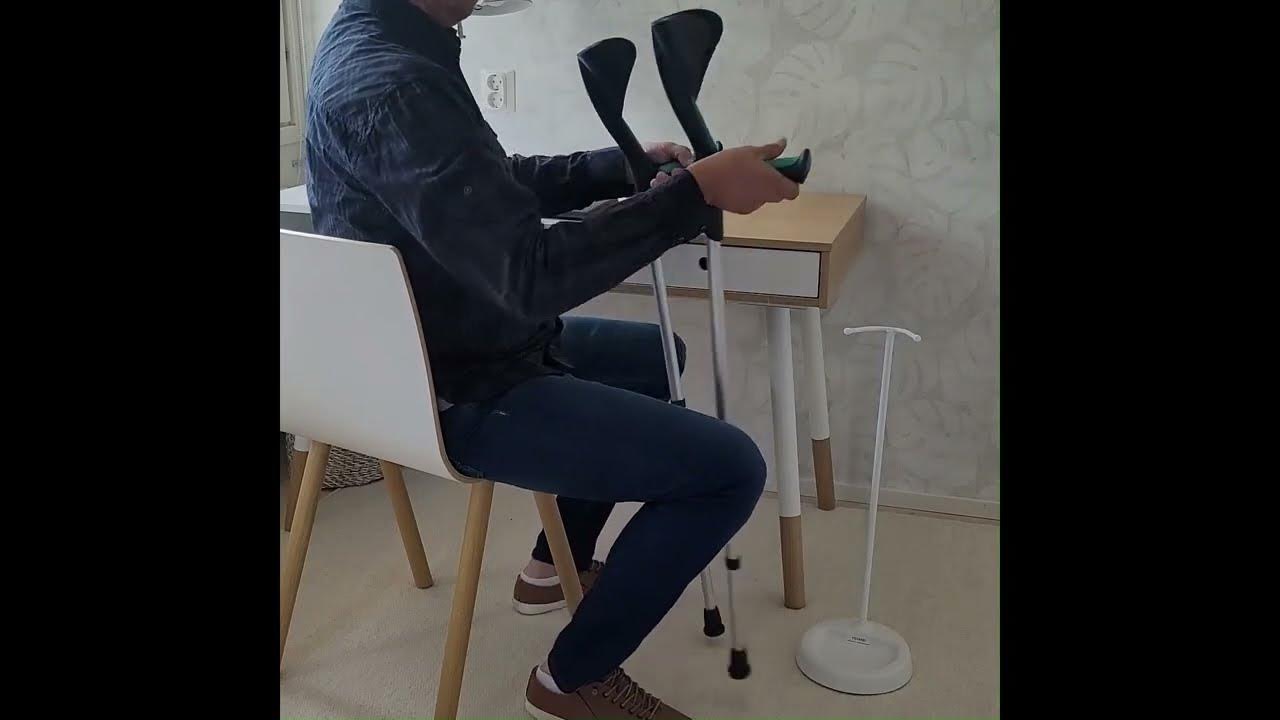 YSTAND floor stand for crutches home YouTube