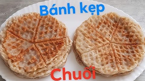 Cách làm bánh kẹp chuối đơn giản  món ăn chay ngon#cuộc sống ở pháp
