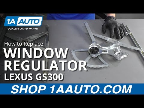 How to Remove Front Window Regulator 98-05 Lexus GS300