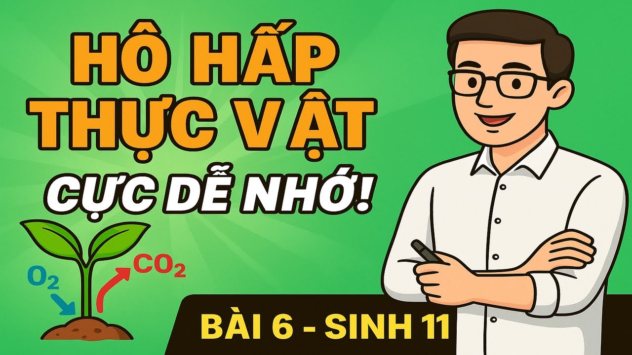 Hô Hấp Ở Thực Vật Là Gì? - Bài 6 Sinh 11 CỰC DỄ NHỚ | Ôn Tập Lý Thuyết + Ứng Dụng