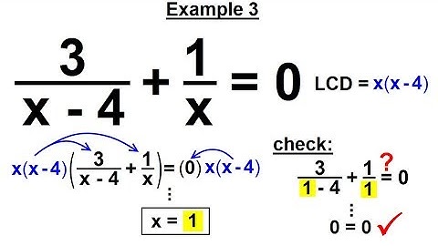 Algebra - Ch. 14: Solving Equations with Rational Expressions (5 of 21) Example 3