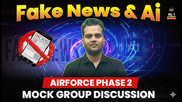 Fake News & AI | LIVE Airforce Phase 2 Mock Group Discussion | Most Expected GD Topic for Phase 2