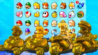Mario Kart 8 Deluxe: Mario Gold vs. Daisy Gold - Who's Faster in Their Golden Vehicles?