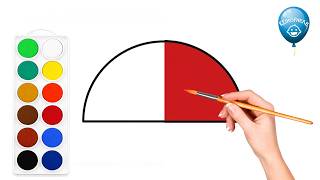 Learn to Draw Shapes: Semicircle Edition! 🖍️ Fun Art for Kids | Step-by-Step Drawing | Kidosphere