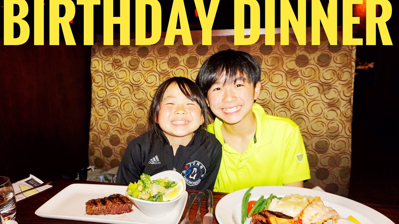 Birthday dinner - YouTube