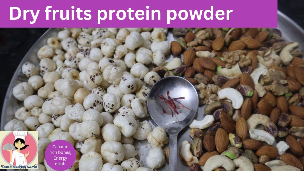 Dry fruit protein powder / makhana protein powder / milk mix proteinn
