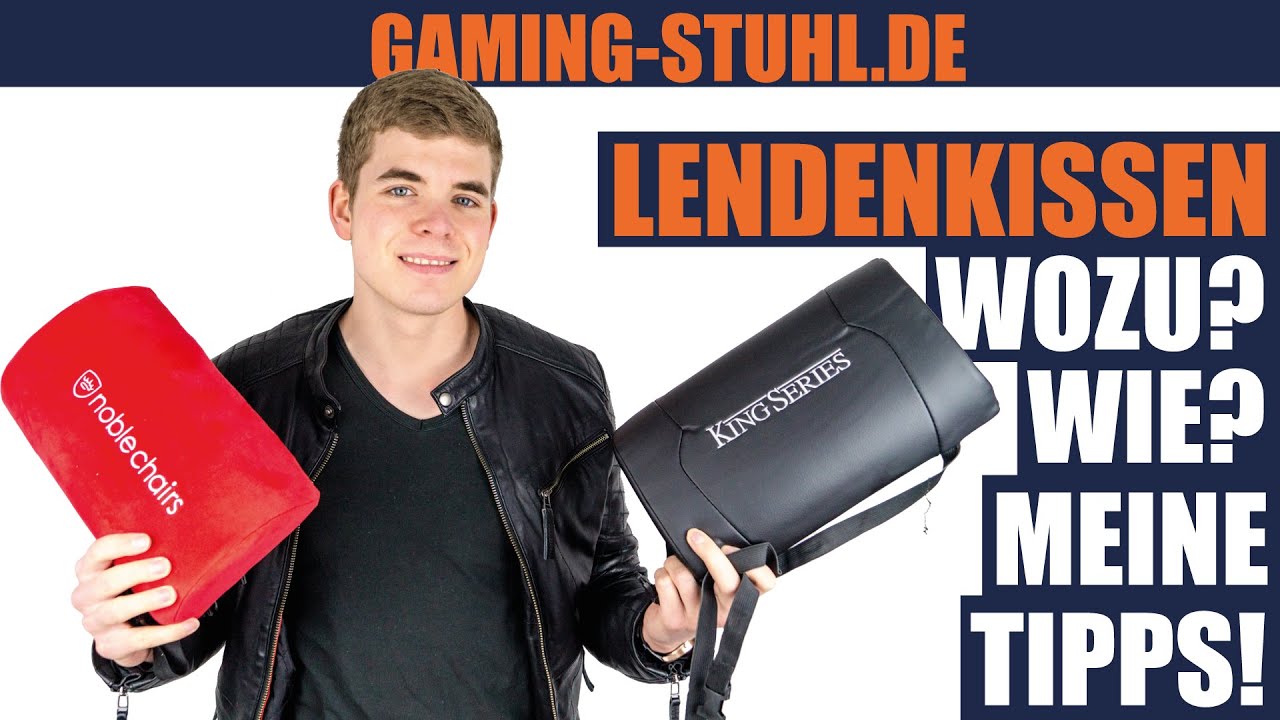 So benutzt du Nacken- und Lendenkissen deines Gaming-Stuhls richtig! 