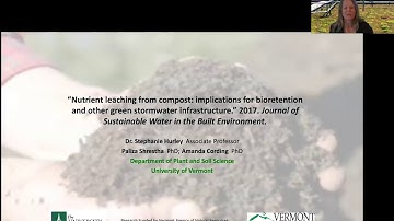 Bioretention Soil Media, Vegetation, and Maintenance - May 7th, 2020 - Stephanie Hurley