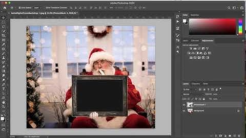 How to Use Santa Digital Frame Backdrops