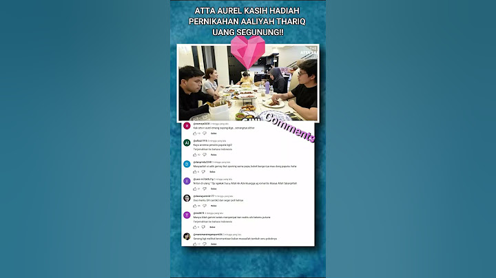 ATTA AUREL KASIH HADIAH PERNIKAHAN AALIYAH THARIQ   #aaliyah #thariqhalilintar #attahalilintar