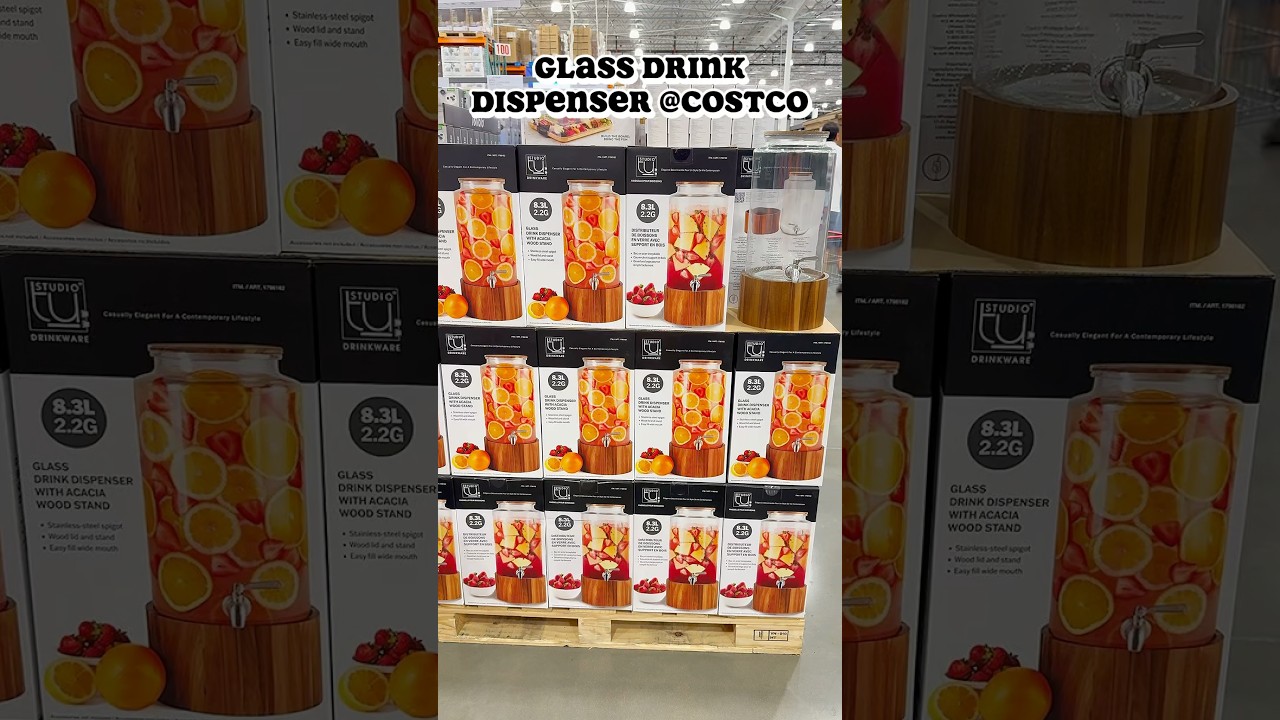 Studio TU Glass Drink Dispenser at Costco – Entertain in Style! 