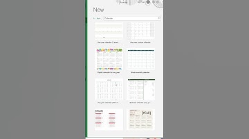Tạo lịch tự động sử dụng template trong Excel | Excel Tips & Tricks #shorts