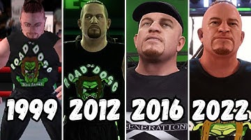 Evolution of Road Dogg Entrance 1999-2022 - WWE  Games