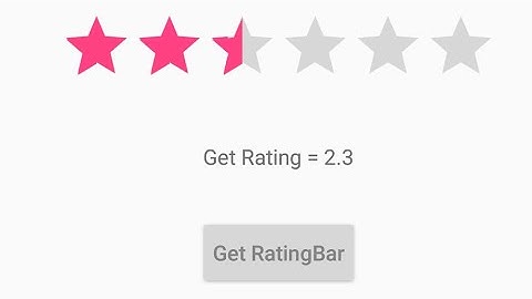 How to Create Rating Bar in Android Studio | RatingBar | Android gyan