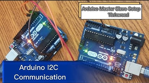 Tinkercad I2C Arduino Communication| i2c serial communication|| Arduino Master Slave Tutorial|
