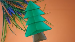 Sapin de Noël en papier origami