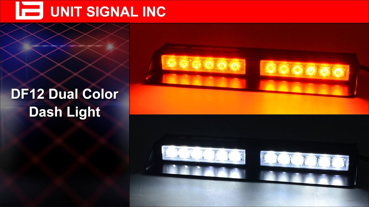 DF12 Red/White Dual Color Dash Lights UNIT SIGNAL YouTube