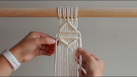 MACRAME SHAPES SERIES: Triangle Pattern #3 Using Double Half Hitch Knots!