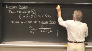 22. Finding Natural Frequencies & Mode Shapes of a 2 DOF System