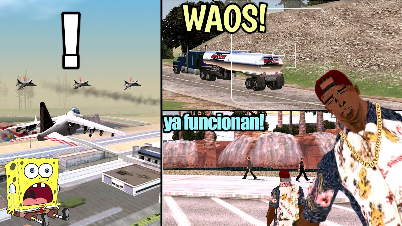 Estos MODS hacen más REALISTA tu GTA San Andreas android!