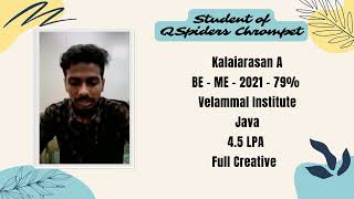 Successfully placed as a Full Stack Developer Trainee | Student Review & Experience at QSP Chrompet