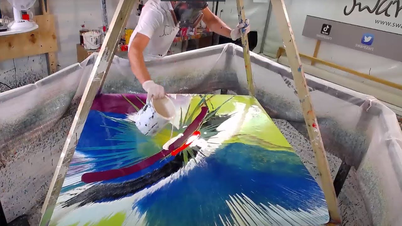 EXTREME CAMERA ANGLE ! - world's first rotating paint cam!