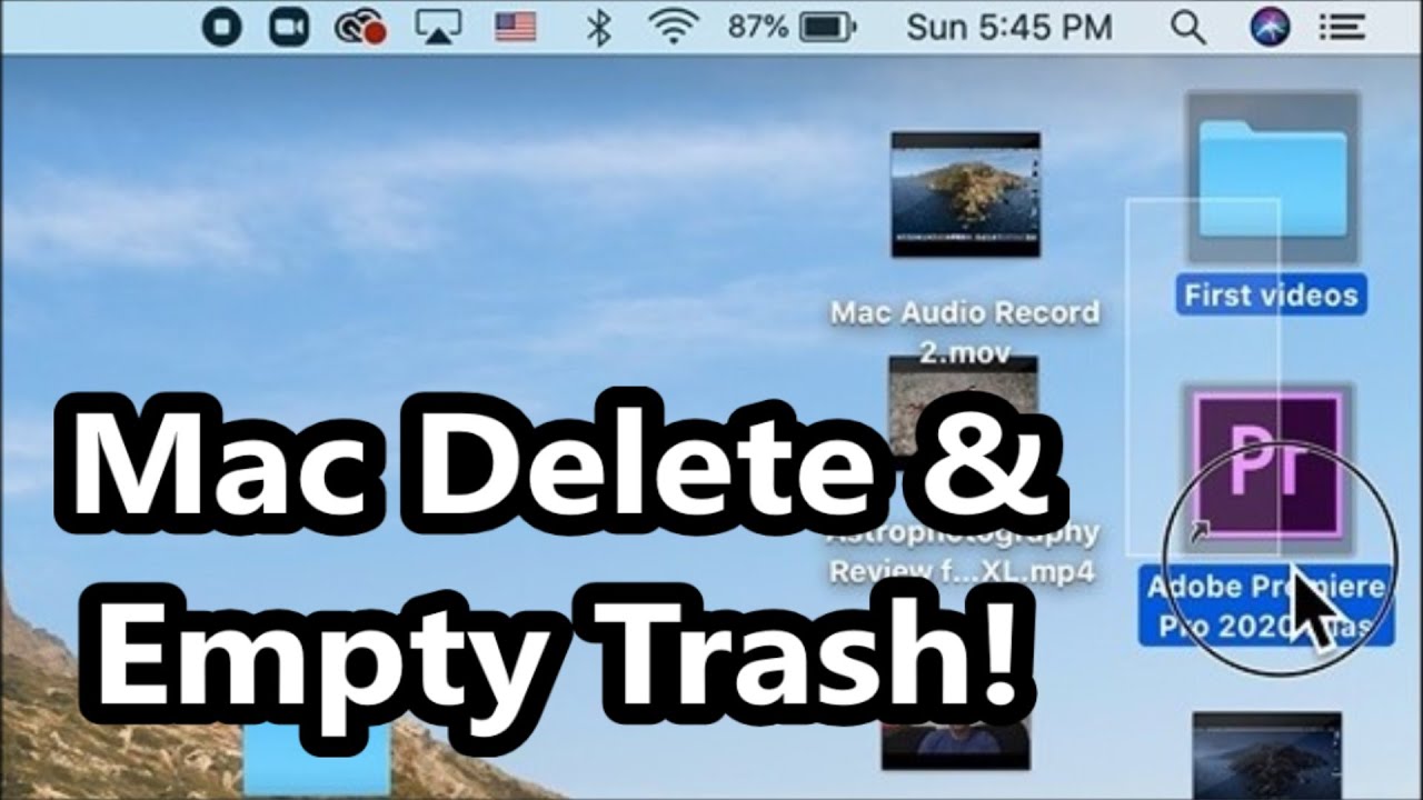 Macbook How To Delete Files \U0026 Empty The Trash