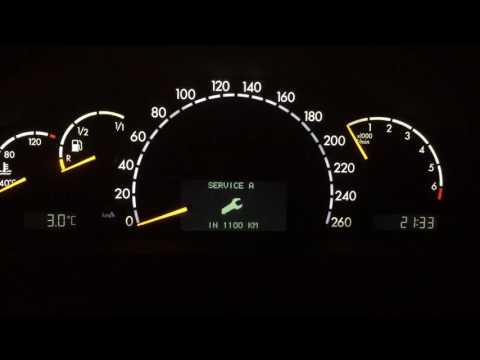 Как скинуть меж сервисный интервал Mercedes w220