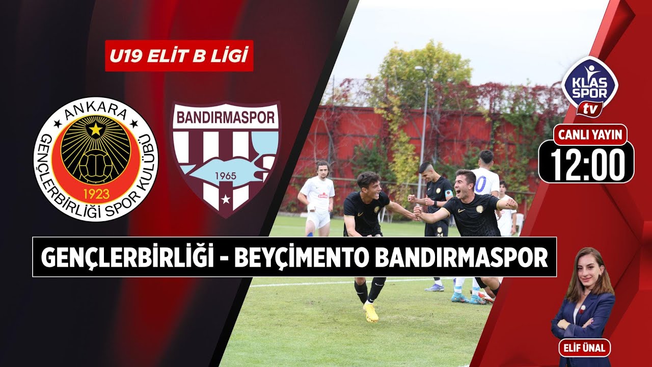 Gençlerbirliği U19 - Beyçimento Bandırmaspor U19 (CANLI) ᴴᴰ