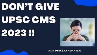 UPSC CMS 2023 || All in one video || Dr DEEKSHA AGARWAL || screenshot 4