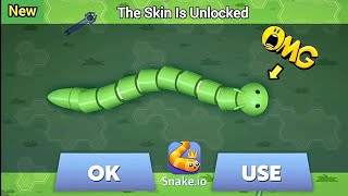Snake. io - New Grass Skin Unlocked! Best Snakeio gameplay