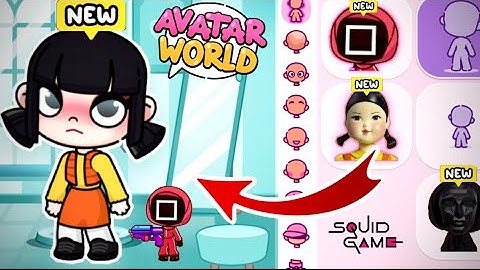 😱 WOW! HOW TO MAKE SQUID GAME CHARACTERS IN AVATAR WORLD / PAZU