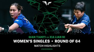 Qian Tianyi vs Xia Lian Ni | WS R64 | Saudi Smash 2024