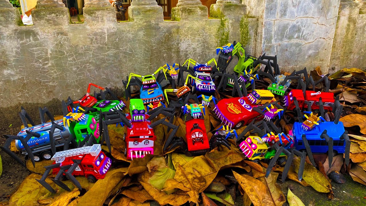 Upgrade RC LIGHTNING MCQUEEN EATER Monster Percy Spider, Monster Eater Mcqueen Monster Police eater