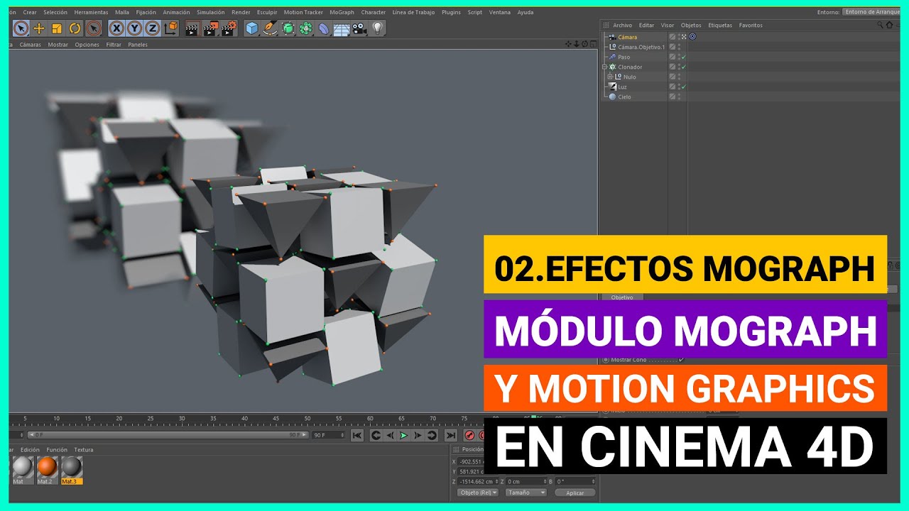 Domina Motion Graphics con Cinema 4D - Módulo Mograph y herramientas ...