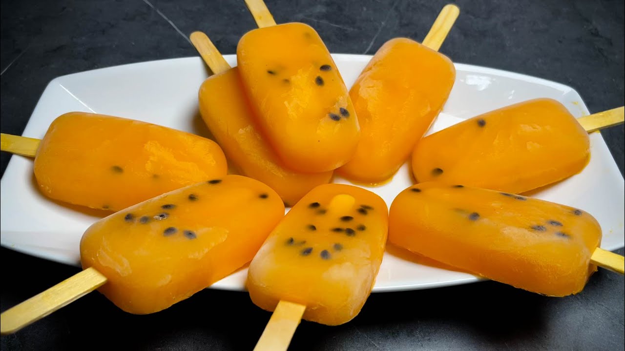 Paletas de Maracuyá - Como Hacer Paletas De Agua Para Negocio I Recetas con maracuya