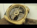 Very old box fan restoration - Restore electric fan step by step