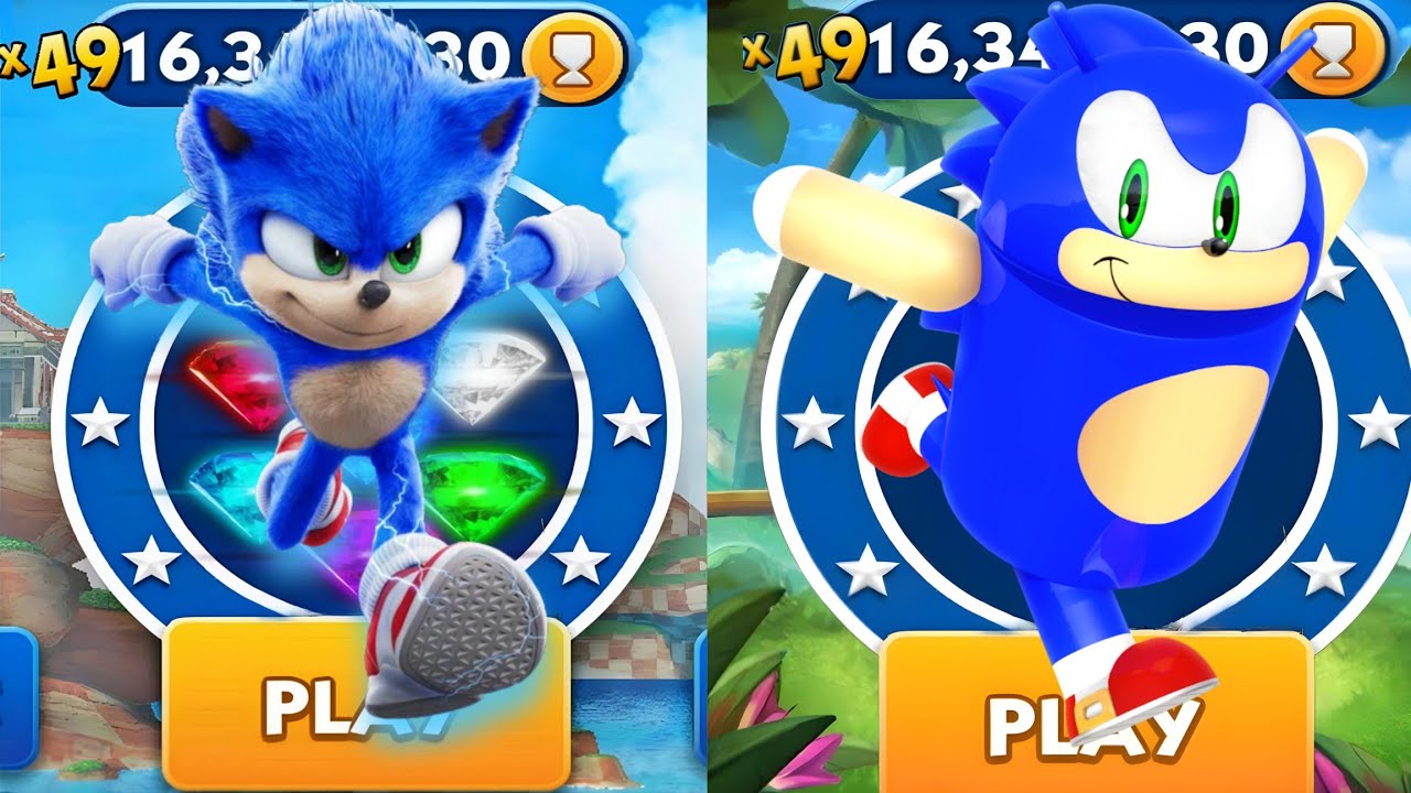 Sonic Dash - Sonic Run VS Andronic Dash _ Movie Sonic vs All Bosses ...